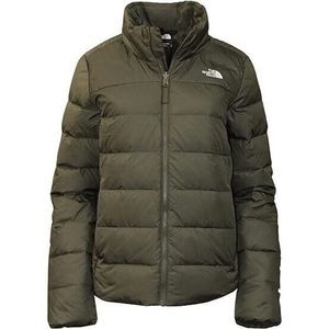The North Face NF0A55XB21L Women's Taupe Green Full Zip Puffer Jacket XS  DTF253